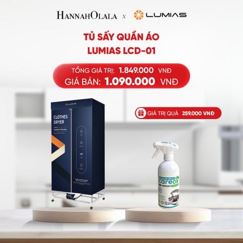  DEAL 12: TỦ SẤY QUẦN ÁO LUMIAS LCD-01 - 1500W, 8KG 