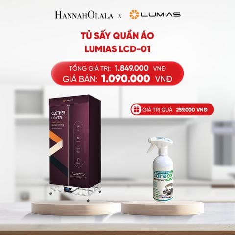  DEAL 12: TỦ SẤY QUẦN ÁO LUMIAS LCD-01 - 1500W, 8KG 