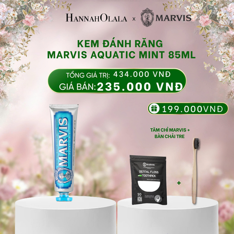  E760_DEAL 3: KEM ĐÁNH RĂNG MARVIS TUÝP FULLSIZE 75/85ML TRẮNG RĂNG THƠM MIỆNG 
