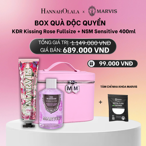  BOX QUÀ TẶNG ĐỘC QUYỀN KEM ĐÁNH RĂNG VÀ NƯỚC SÚC MIỆNG MARVIS_A1144 