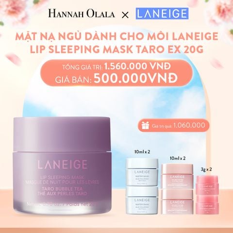  A426_DEAL 13: MẶT NẠ NGỦ DÀNH CHO MÔI LANEIGE LIP SLEEPING MASK 20G (HƯƠNG TRÀ SỮA TRÀ XANH / KHOAI MÔN) 