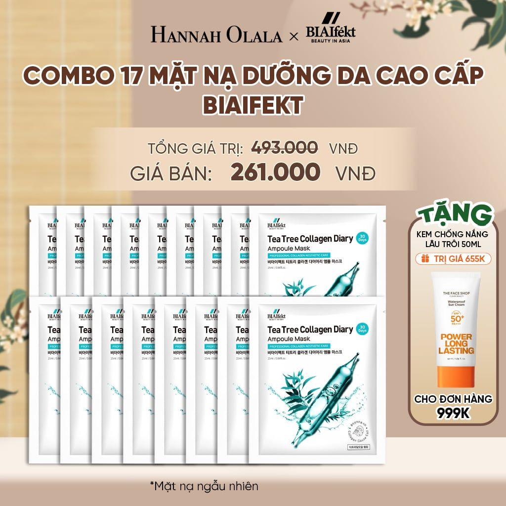  COMBO 17 MẶT NẠ DƯỠNG DA CAO CẤP BIAIFEKT 25ML - A2028 