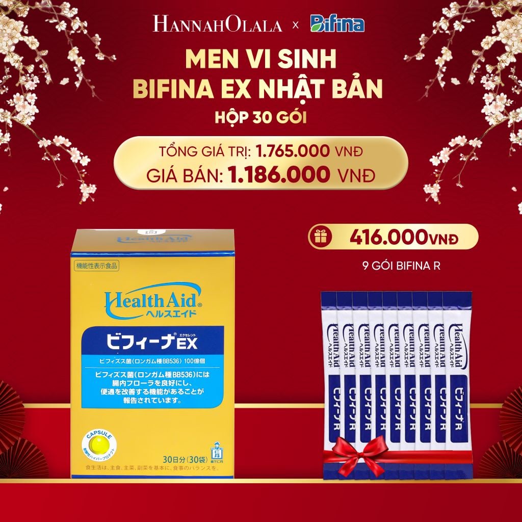  DEAL 2: MEN VI SINH BIFINA EX HỘP 30 GÓI 