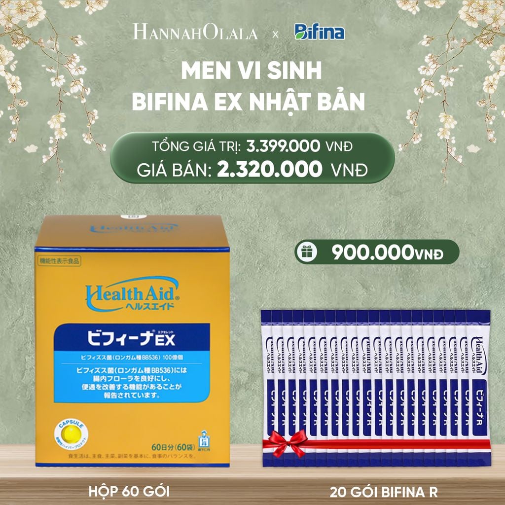  DEAL 3: MEN VI SINH BIFINA EX HỘP 60 GÓI 