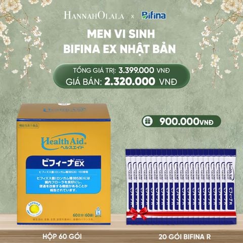  DEAL 3: MEN VI SINH BIFINA EX HỘP 60 GÓI 