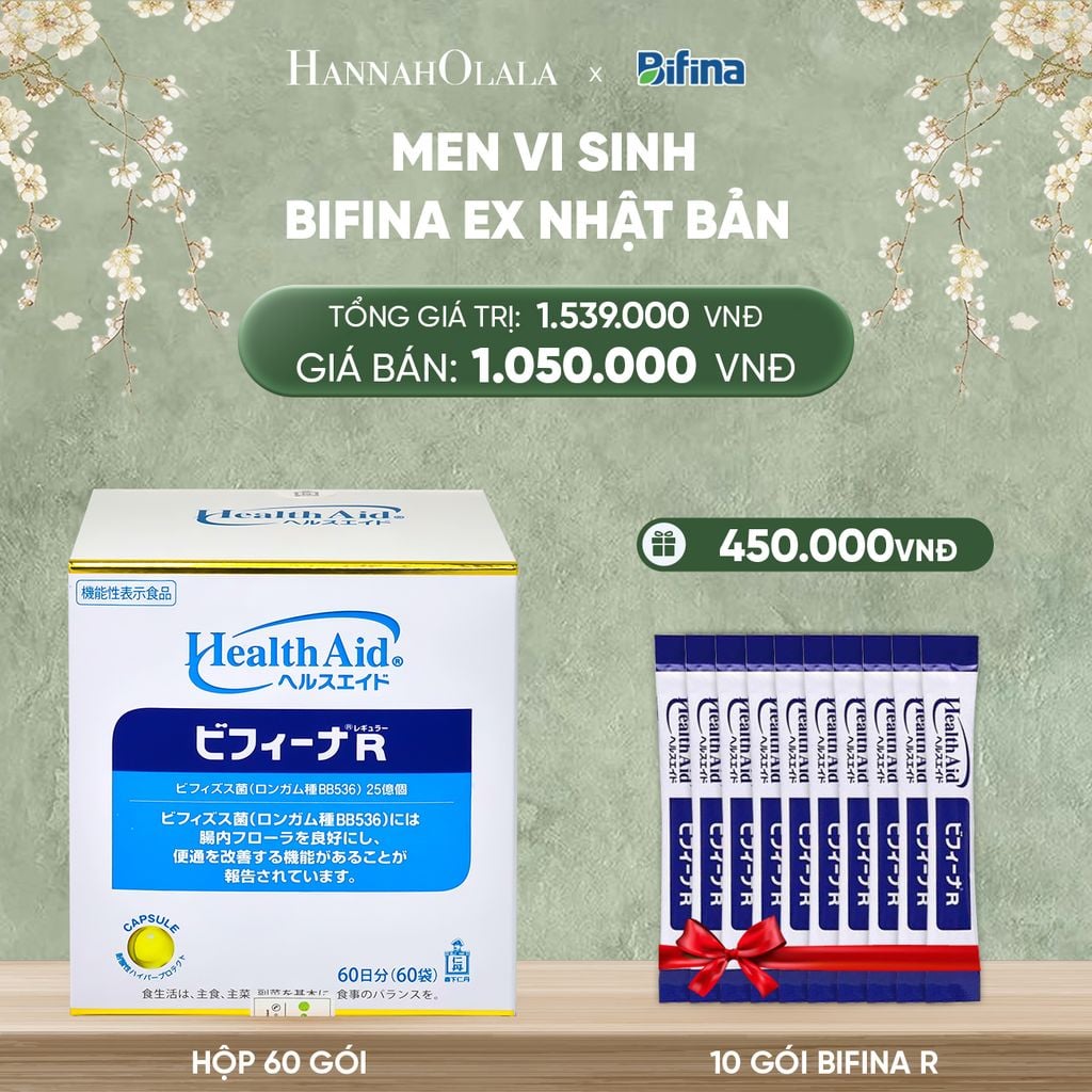  DEAL 4: MEN VI SINH BIFINA R - HỘP 60 GÓI 