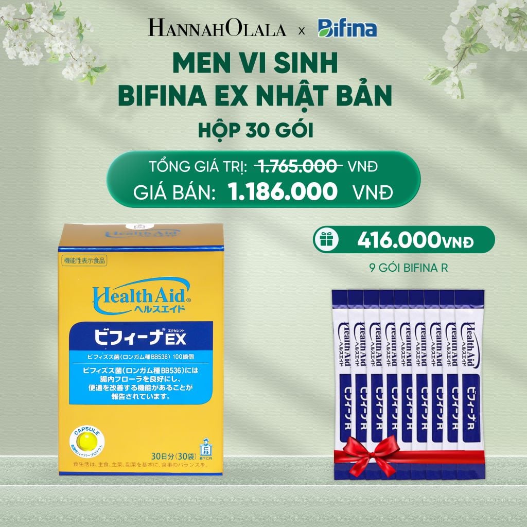  DEAL 2: MEN VI SINH BIFINA EX HỘP 30 GÓI 