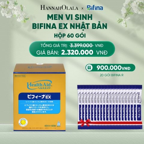 DEAL 3: MEN VI SINH BIFINA EX HỘP 60 GÓI 