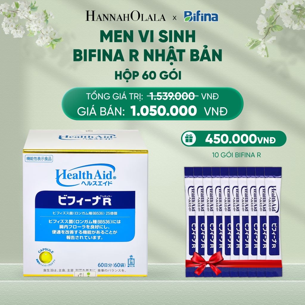  DEAL 4: MEN VI SINH BIFINA R - HỘP 60 GÓI 