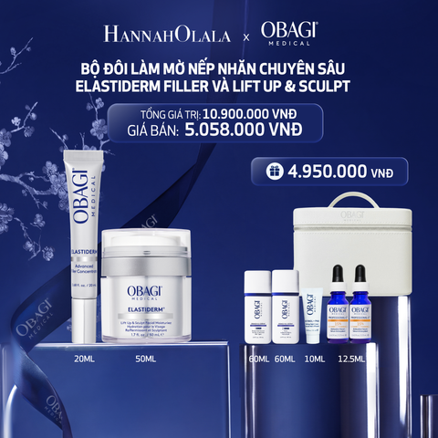  E4_DEAL 4: BỘ ĐÔI KEM DƯỠNG LÀM MỜ NẾP NHĂN CHUYÊN SÂU OBAGI ELASTIDERM LIFT UP & SCULPT 50ML VÀ ELASTIDERM ADVANCED FILLER CONCENTRATE 20ML 