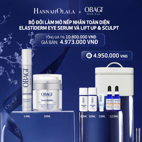  E5_DEAL 5: BỘ ĐÔI KEM DƯỠNG LÀM MỜ NẾP NHĂN TOÀN DIỆN OBAGI ELASTIDERM LIFT UP & SCULPT 50ML VÀ ELASTIDERM EYE SERUM 14ML 