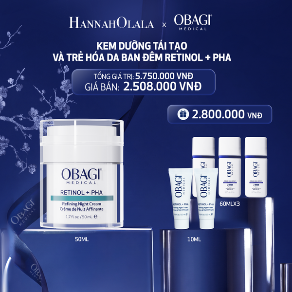  E6_DEAL 6: KEM DƯỠNG TÁI TẠO VÀ TRẺ HÓA DA BAN ĐÊM RETINOL + PHA​ 50ML 