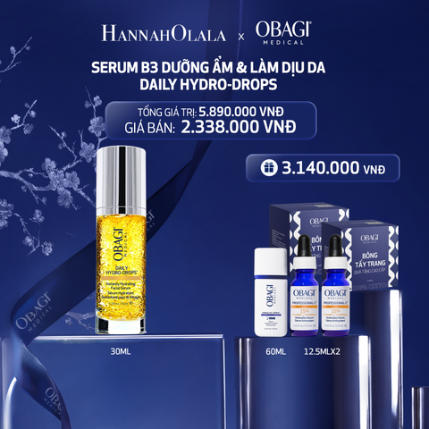  E8_DEAL 8: SERUM B3 DƯỠNG ẨM VÀ LÀM DỊU DA DAILY HYDRO-DROPS 30ML ​ 