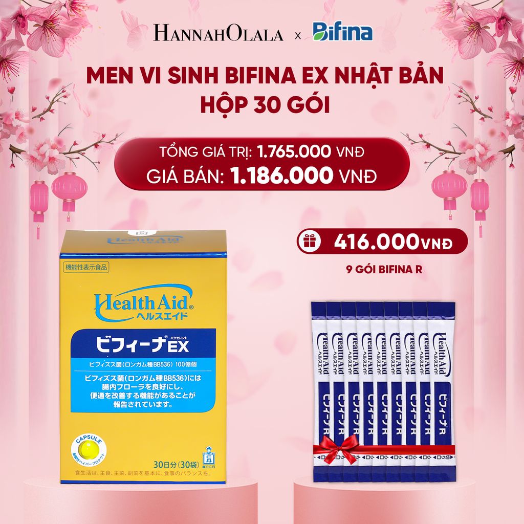  DEAL 2: MEN VI SINH BIFINA EX HỘP 30 GÓI 
