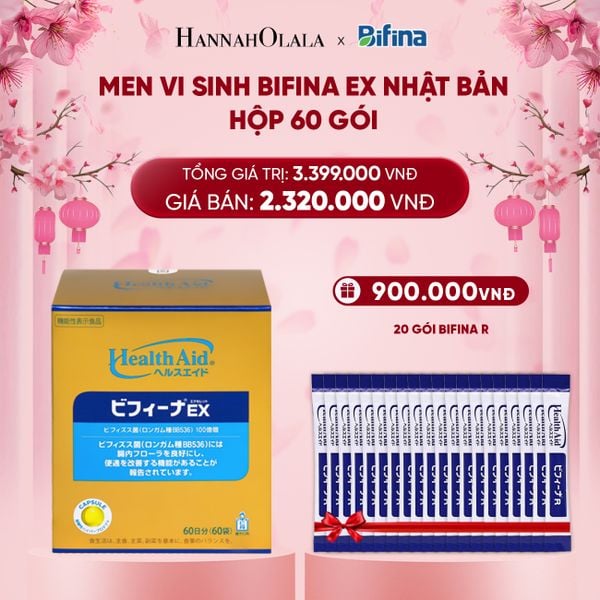  DEAL 3: MEN VI SINH BIFINA EX HỘP 60 GÓI 