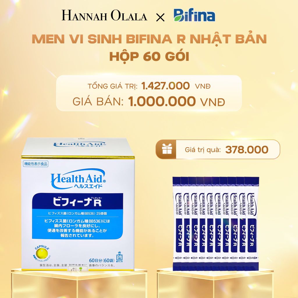  DEAL 4: MEN VI SINH BIFINA R - HỘP 60 GÓI 