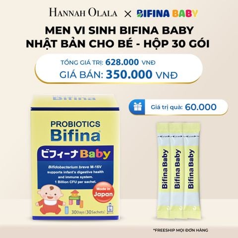  DEAL 1: MEN VI SINH BIFINA BABY NHẬT BẢN CHO BÉ HỘP 30 GÓI 