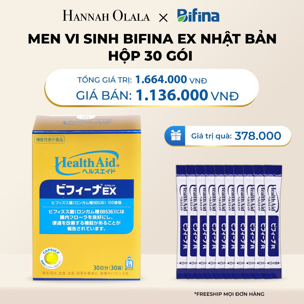  DEAL 2: MEN VI SINH BIFINA EX HỘP 30 GÓI 