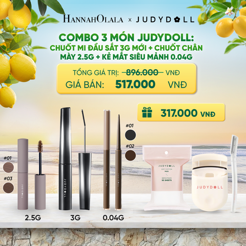  COMBO 3: CHUỐT MI ĐẦU SẮT + KẺ MẮT SIÊU MẢNH + CHUỐT MÀY 