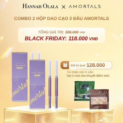  DEAL 3: COMBO 2 HỘP DAO CẠO 2 ĐẦU AMORTALS 