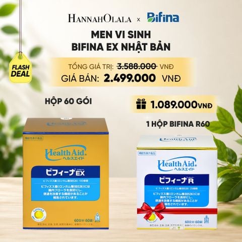  [FLASHDEAL] MEN VI SINH BIFINA EX HỘP 60 GÓI _ DEAL 6 