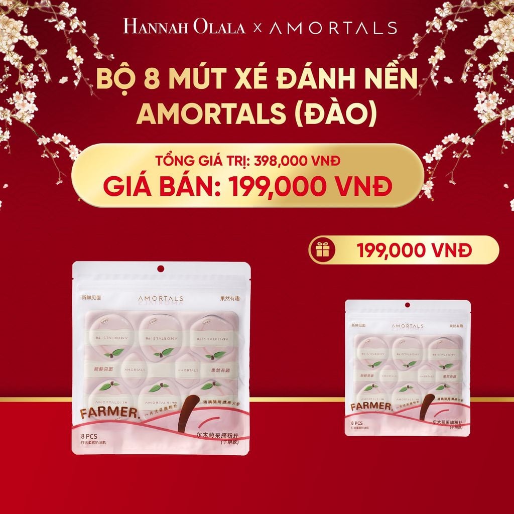  DEAL 1: BỘ 8 MÚT XÉ ĐÁNH NỀN AMORTALS (ĐÀO) 