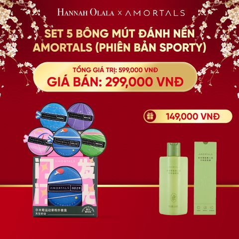  A946_DEAL 5: SET 5 BÔNG MÚT ĐÁNH NỀN AMORTALS (PHIÊN BẢN SPORTY) 