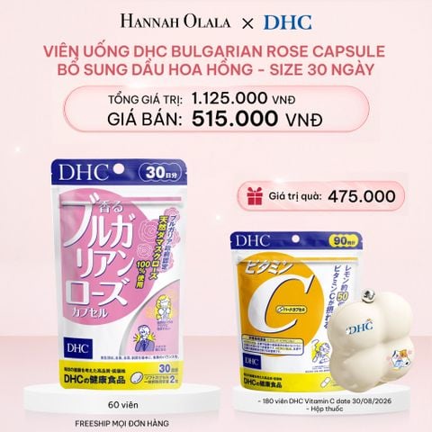  E687_DEAL 7: THỰC PHẨM BẢO VỆ SỨC KHỎE DẠNG VIÊN UỐNG DHC BULGARIAN ROSE CAPSULE BỔ SUNG DẦU HOA HỒNG - SIZE 30 NGÀY 