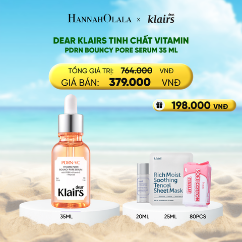  DEAR KLAIRS TINH CHẤT VITAMIN PDRN BOUNCY PORE SERUM 35 ML
DEAL MỚI 