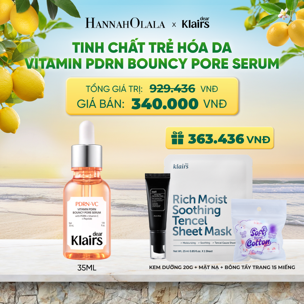  DEAR KLAIRS TINH CHẤT VITAMIN PDRN BOUNCY PORE SERUM 35 ML - A428 