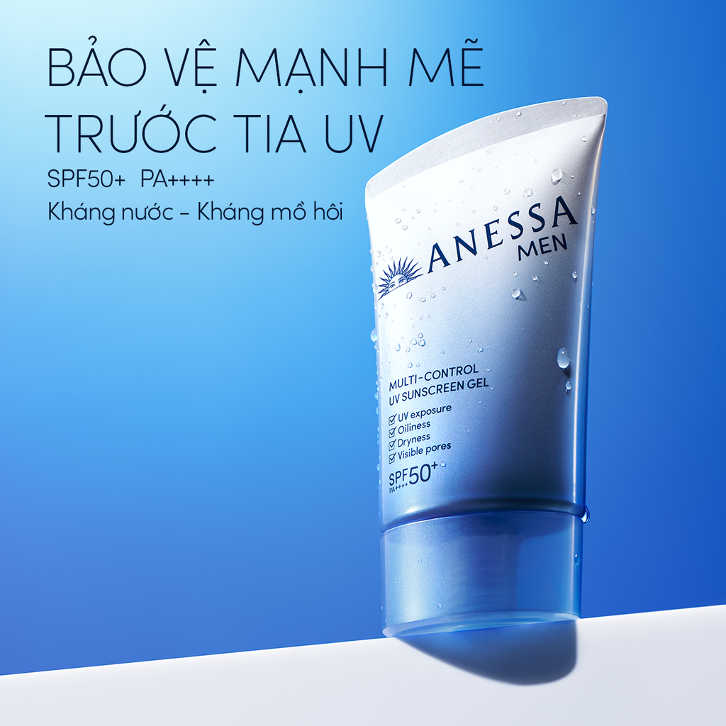  [MỚI] GEL CHỐNG NẮNG DƯỠNG DA KIỀM DẦU ĐA NĂNG DÀNH CHO NAM ANESSA MULTI-CONTROL UV SUNSCREEN GEL SPF50+ PA++++ 40G - DEAL 31 