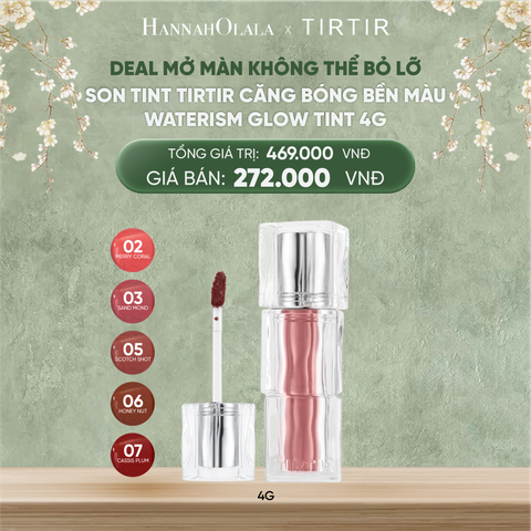  DEAL 5 - SON TINT TIRTIR CĂNG BÓNG BỀN MÀU WATERISM GLOW TINT 4G 