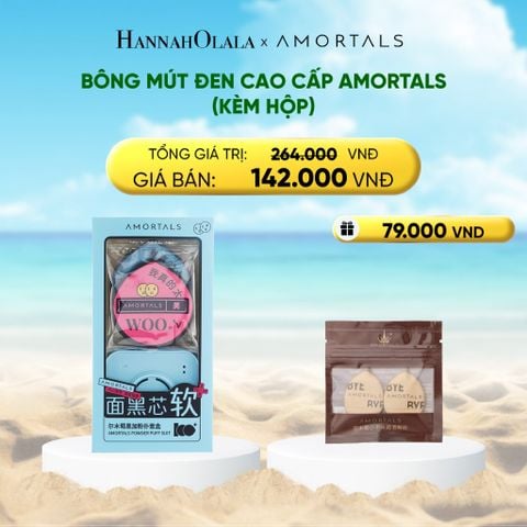  BÔNG MÚT ĐEN CAO CẤP AMORTALS (KÈM HỘP) 