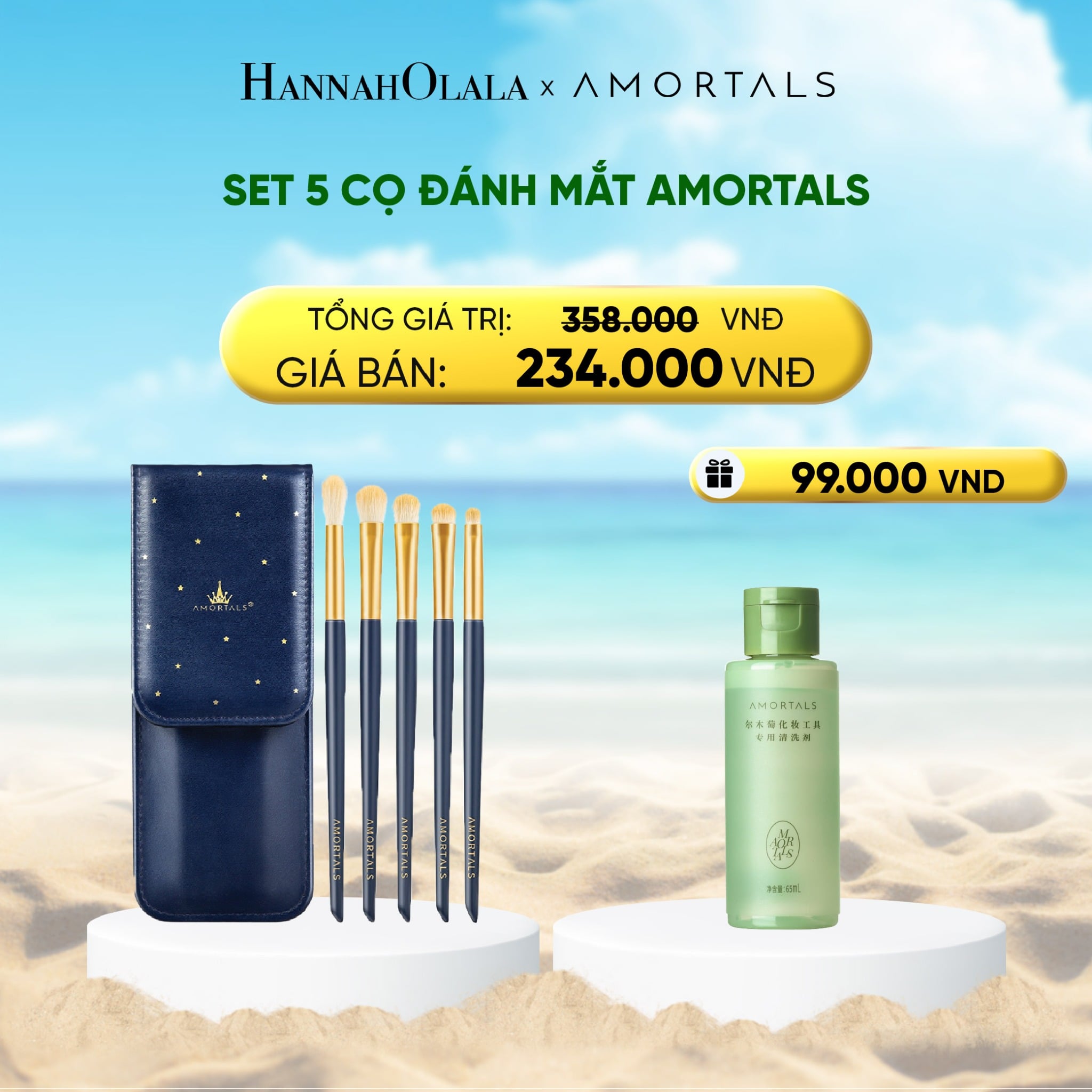 Bộ Cọ Đánh Mắt Amortals SET 5