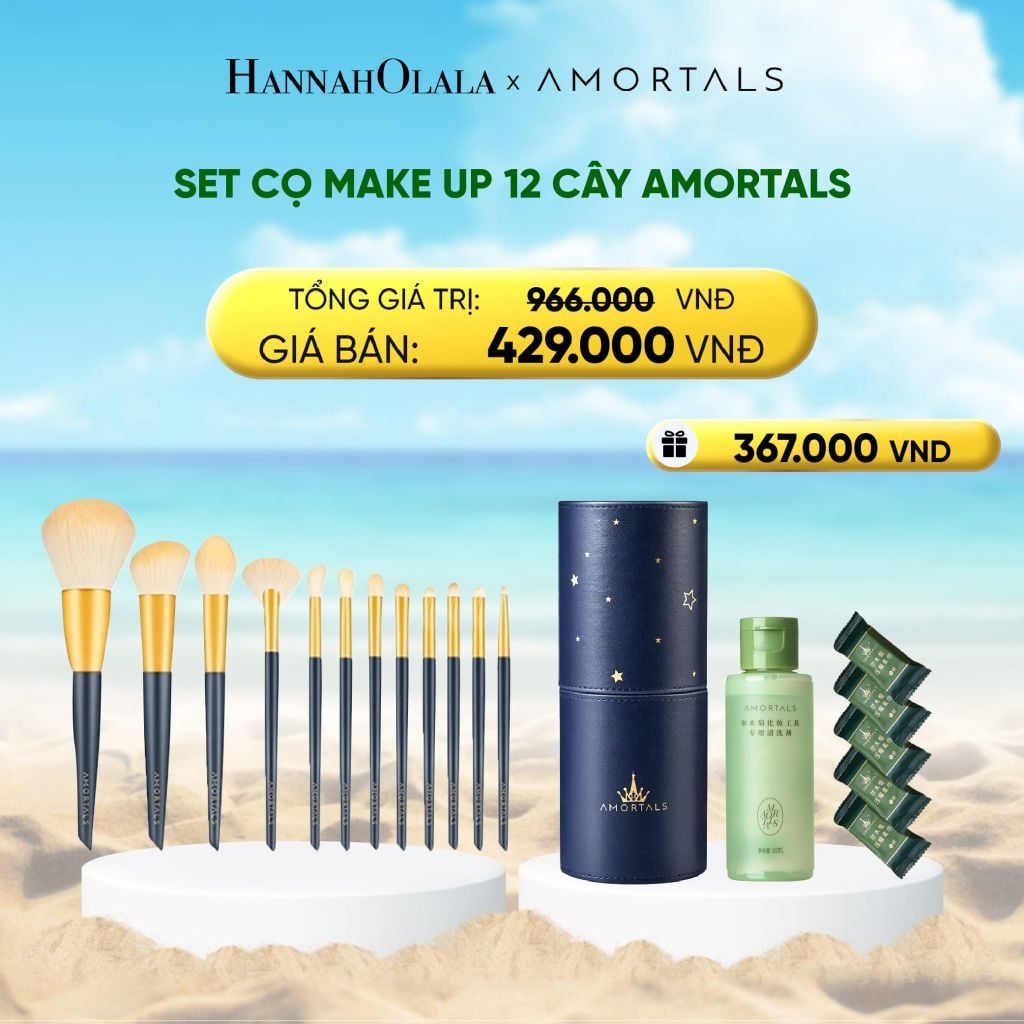  DEAL 8: SET CỌ MAKE UP 12 CÂY AMORTALS 