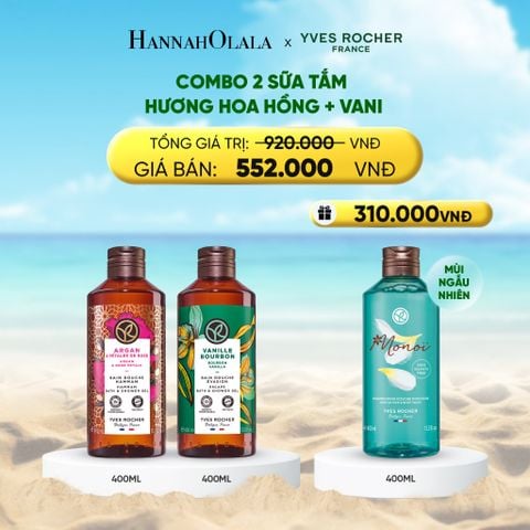  DEAL 3: COMBO 2 SỮA TẮM HƯƠNG HOA HỒNG + VANI 