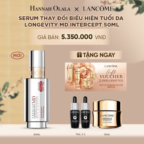  SERUM THAY ĐỔI BIỂU HIỆN TUỔI DA LANCÔME LONGEVITY MD INTERCEPT 50ML ( MỚI ) - A666 