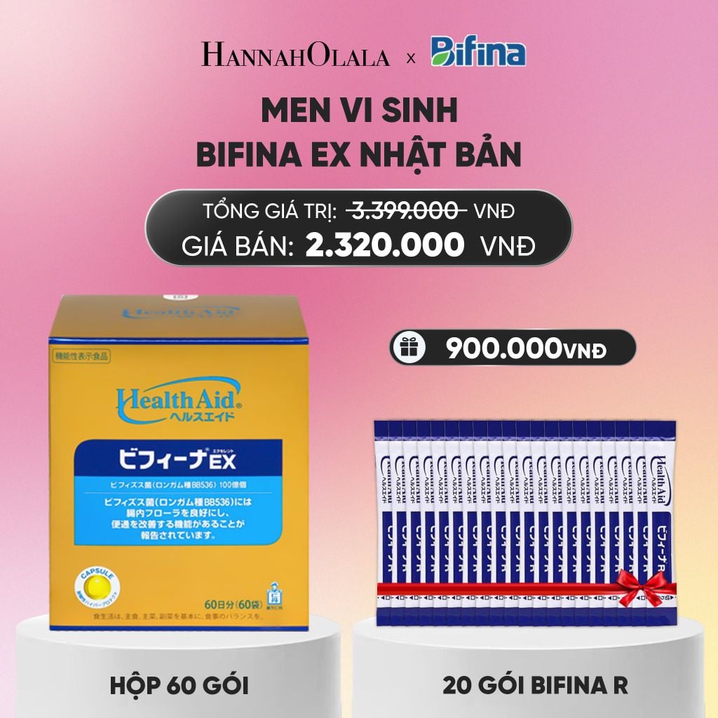  MEN VI SINH BIFINA EX HỘP 60 GÓI_A2128 