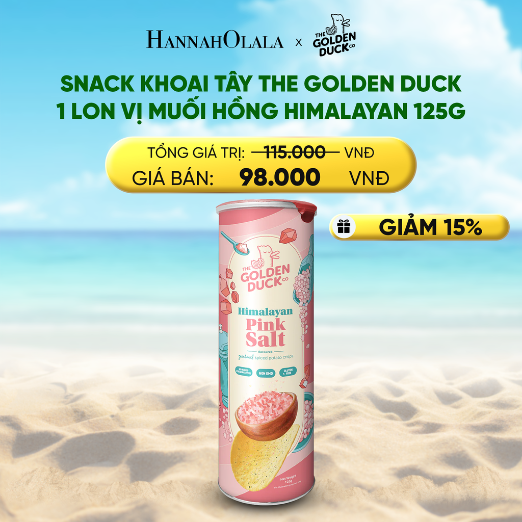  DEAL 2: SNACK KHOAI TÂY GOLDEN DUCK SINGAPORE 6 LON TẶNG 2 LON, 5 VỊ 