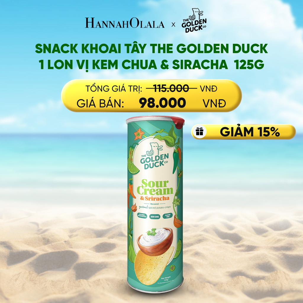  DEAL 3: SNACK KHOAI TÂY GOLDEN DUCK SINGAPORE 1 LON (VỊ TỰ CHỌN) 