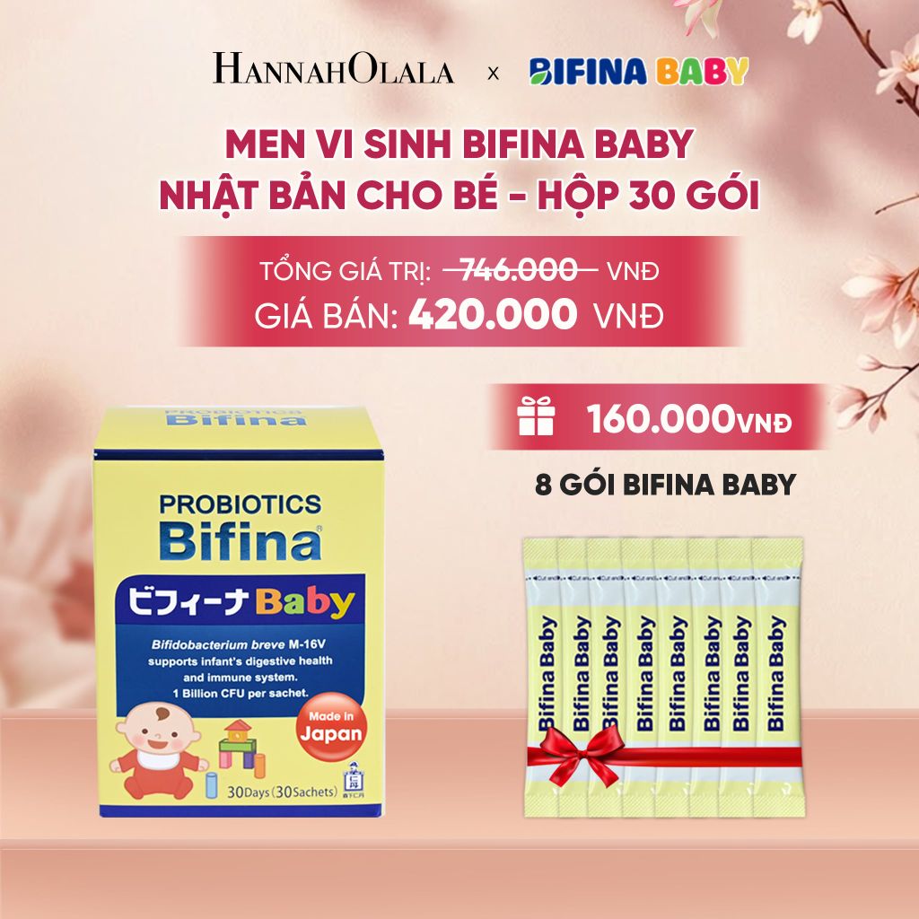  MEN VI SINH BIFINA BABY NHẬT BẢN CHO BÉ HỘP 30 GÓI _ DEAL 1 - A13 
