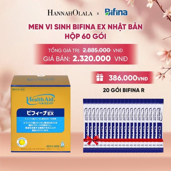  MEN VI SINH BIFINA EX HỘP 60 GÓI _ DEAL 3 - A15 