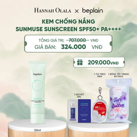  KEM CHỐNG NẮNG BEPLAIN SUNMUSE SUNSCREEN SPF50+ PA++++ 50ML PHÂN LOẠI BẤT KÌ - A1393 