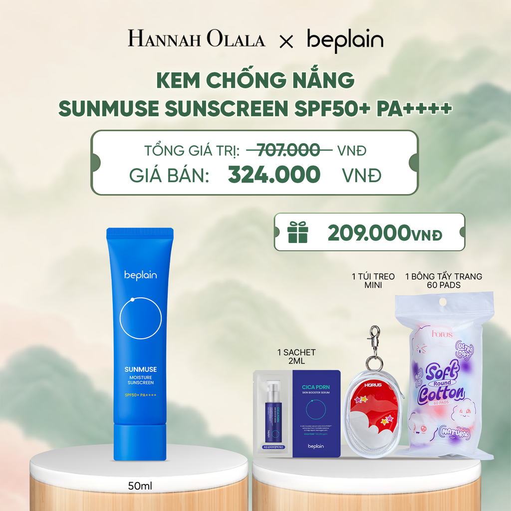  KEM CHỐNG NẮNG BEPLAIN SUNMUSE SUNSCREEN SPF50+ PA++++ 50ML PHÂN LOẠI BẤT KÌ - A1393 