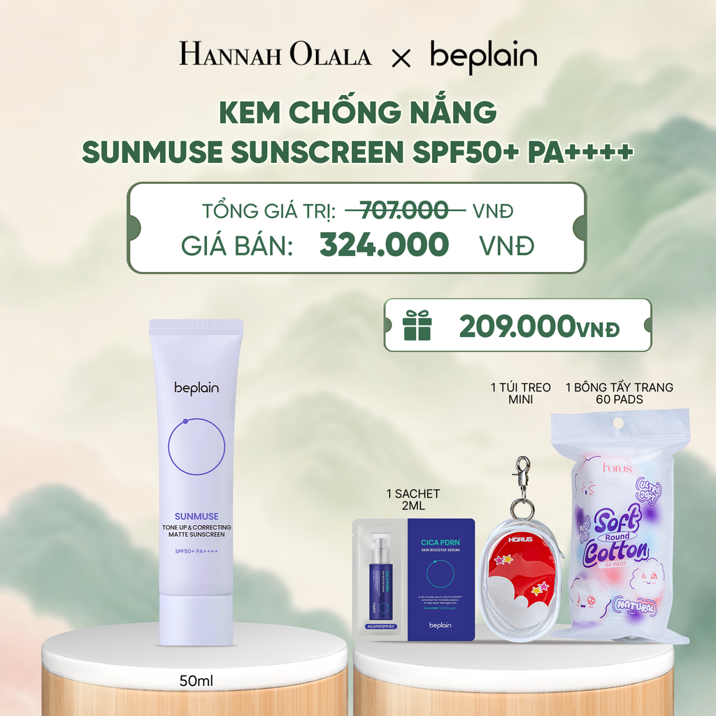  KEM CHỐNG NẮNG BEPLAIN SUNMUSE SUNSCREEN SPF50+ PA++++ 50ML PHÂN LOẠI BẤT KÌ - A1393 