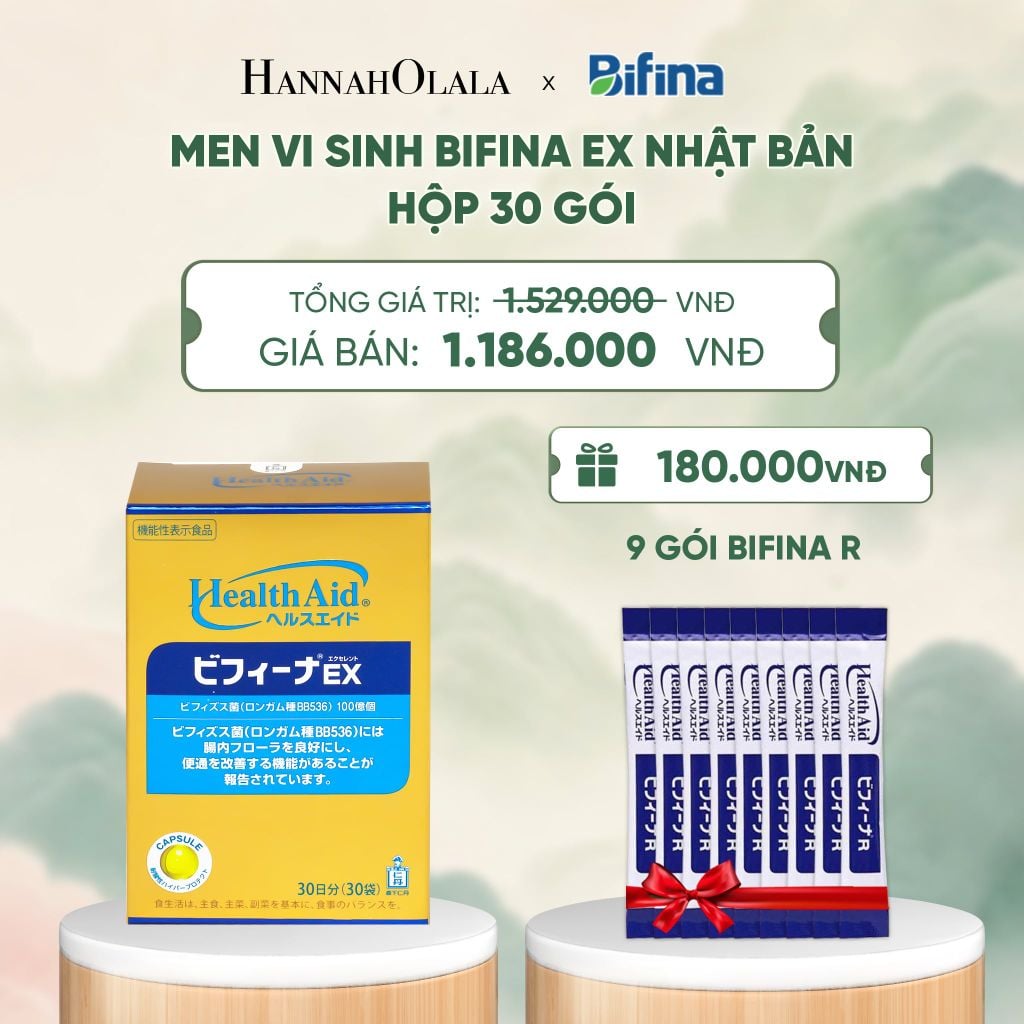  MEN VI SINH BIFINA EX HỘP 30 GÓI - DEAL 2 - A829 