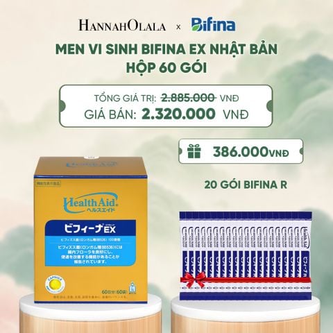  MEN VI SINH BIFINA EX HỘP 60 GÓI - DEAL 3 - A830 