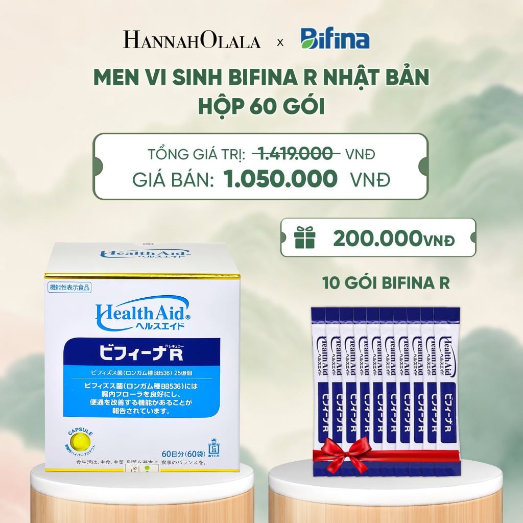  MEN VI SINH BIFINA R - HỘP 60 GÓI - DEAL 4 - A831 