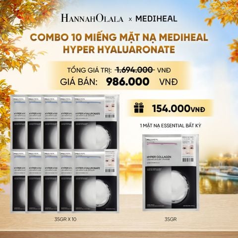  MEDIHEAL MẶT NẠ HYPER MASK 35G (COMBO 10 MIẾNG) BẤT KỲ - E68 
