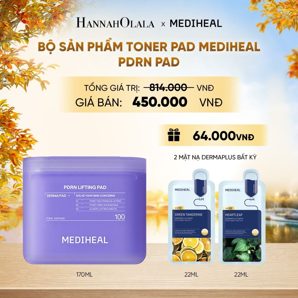  MEDIHEAL BỘ SẢN PHẨM TONER PAD 170ML - E38 